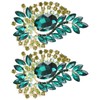 2Pcs Corsage Brooch Fashion Retro Exquisite Alloy Pins Applique Clothing