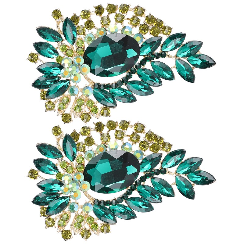 2Pcs Corsage Brooch Fashion Retro Exquisite Alloy Pins Applique Clothing