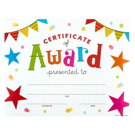 Certificate of Award, 30 Pack