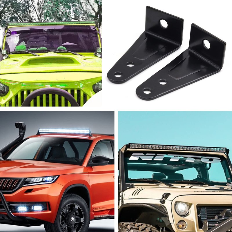 LED Work Light Bar Mounting Brackets, 2Pack Universal Adjustable Mounting