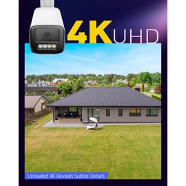 ANNKE 4K 8MP PoE Security Camera with Two-Way Audio, Varifocal IP Camera with 2.8mm-12mm Lens, 4X Optical Zoom, Smart Dual Light, Flashlight Siren, Human&Vehicle Detection, Up to 512GB Storage