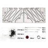 Dimatteo Fishing Jigging Lure Mold Kits 5oz, 5.5oz, 7.5oz,3 Cavities,