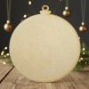 Dupla - 12 Esferas Navideñas Mdf 3mm 11cm Ideal Para