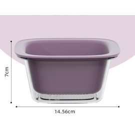 Colander Strainer with Washing Bowl, 2-in-1 Plastic Kitchen Strainer/Colander & Bowl Sets for Fruit and Vegetable Wash, Drain (Purple)