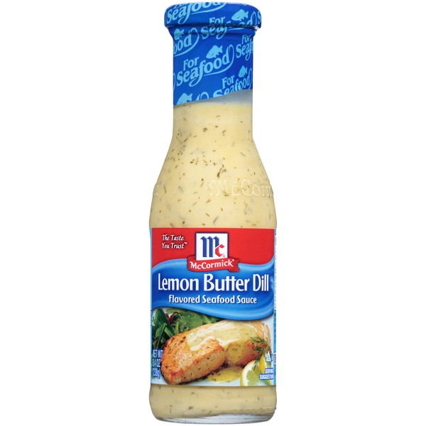 McCormick Golden Dipt Lemon Butter Dill Flavored Seafood Sauce, 8.4
