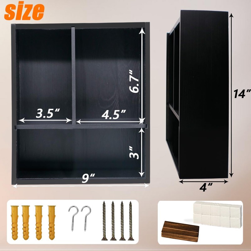 Sofunii Pet Memorial Shadow Box with Shelves for Dogs or