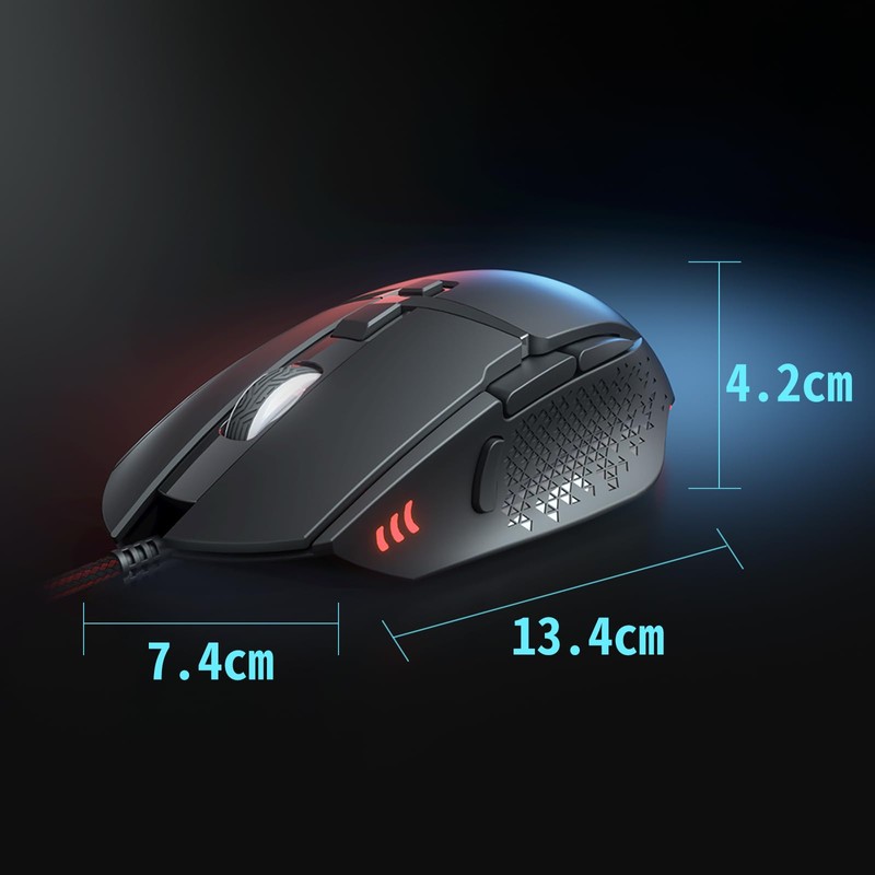 CYD C309 PRO Gaming Mouse Wired Mouse 12800 Adjustable DPI