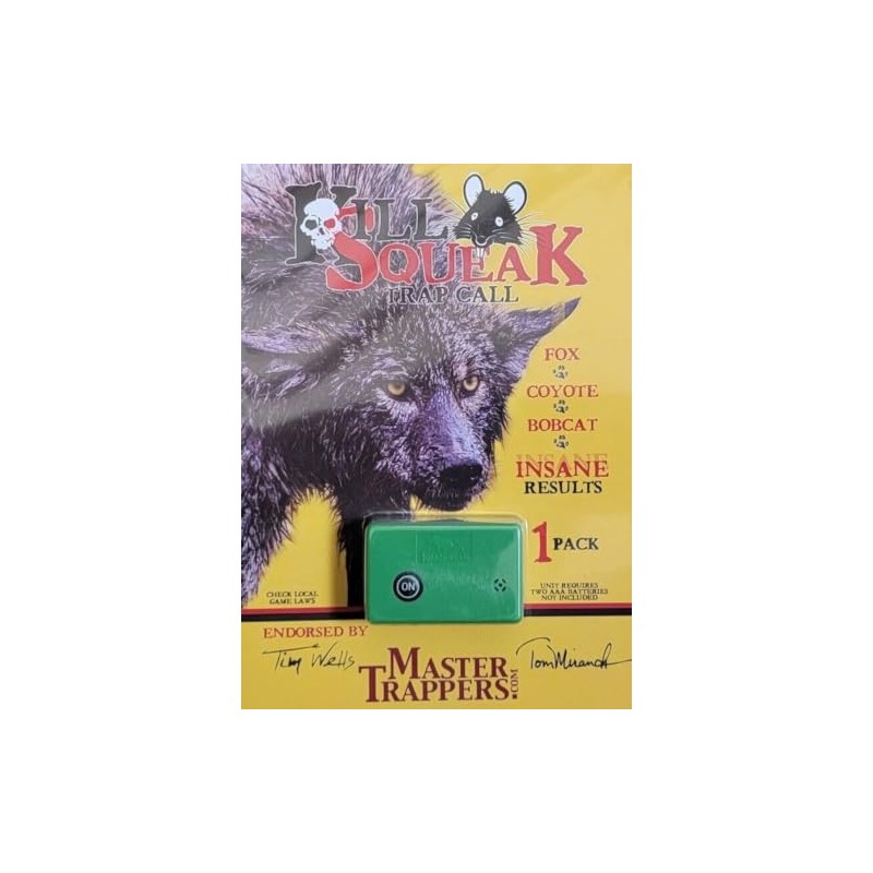 Kill Squeak Trap Call Trapping Supplies - Master Trappers Tom