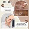 CroBlissful 2 Pcs Acrylic Cd Storage Box, Clear Acrylic Stackable