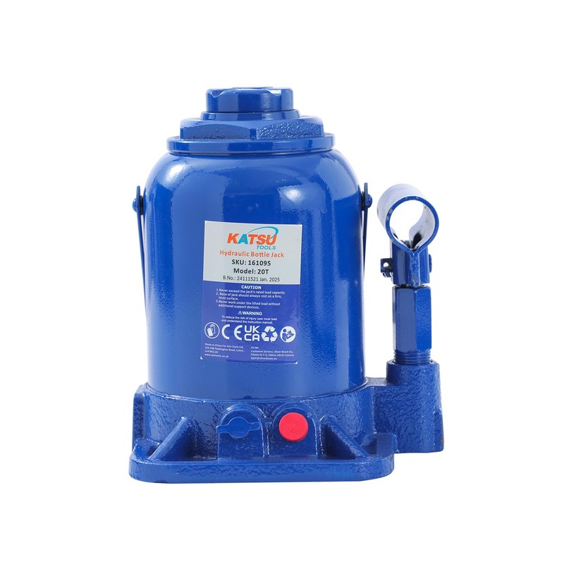 KATSU Tools Low Profile Stubby Hydraulic Bottle Jack 20 Ton