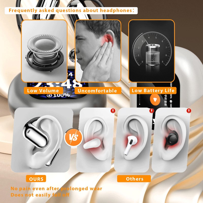 AI Language Translation Earbuds, Bluetooth 5.4 Headphones Translator for 144