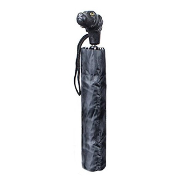Kensington Row Collection BLACK LABRADOR RETRIEVER COMPACT FOLDING UMBRELLA