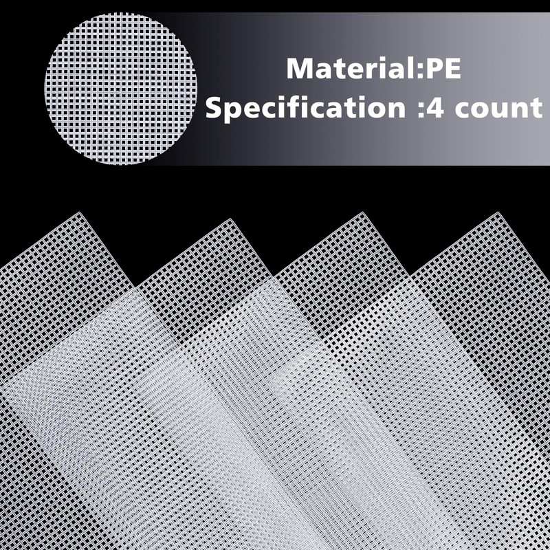 Aster 4 Pieces 4 Count Plastic Mesh Canvas Sheets for