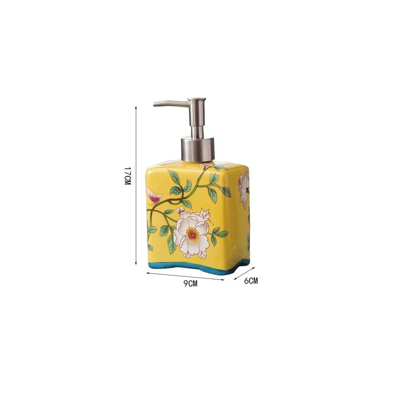 Bicuzat Ceramic Soap Dispenser, Lotion Bottle, Soap Bottle with Removable