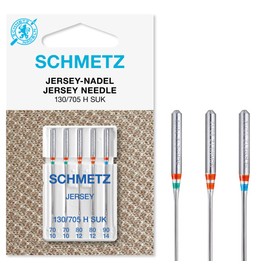 Schmetz Ball Point Jersey Machine Needles Assorted 70-90 5 Piece Card