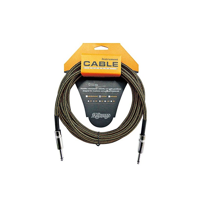 K-GARAGE FGC-5 Guitar Cord 5m Black/Orange