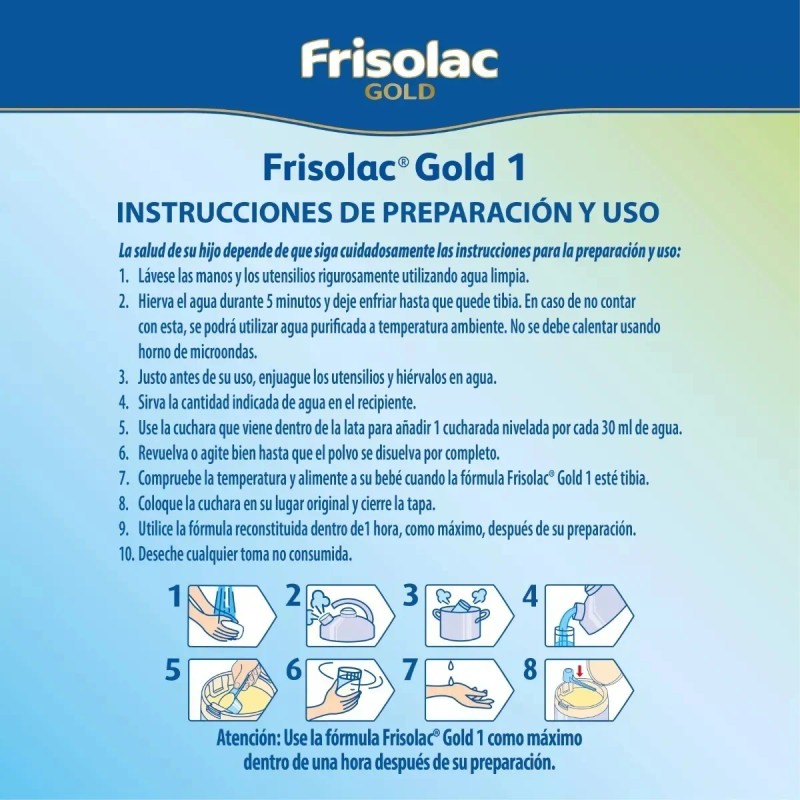Frisolac Gold 1 (0-6 Meses) Caja c/ 1.2Kg