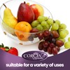 GAC Elegant Large Glass Serving Bowl with Designed with Gold