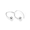 Sterling Silver Ball Loop Wire Drop Earrings/Drops