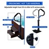 TCFUNDY Hot Tub Handrail, Adjustable 60" Slide Spa Hot Tub
