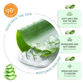 Aloe Vera Skincare Set, Hautpflegeset für Frauen, Hautpflege Set für Feuchtigkeitsspendend, Gesichtsreinigung, Gesichtswasser, Aloe Vera Gel, mit Gesichtscreme, Lippenmaske, Gesichts, Eye Patches