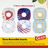 Glad Food Storage Containers, GladWare Summer Edition with Reversible Lid