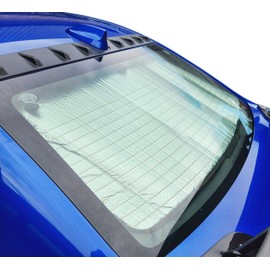 Autotech Park Rear Windshield Sunshade Compatible with 2011-2018 Volvo S60 Sedan, Custom-fit Windshield Sun Shade