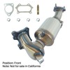 [Front]FortunaFlow Catalytic Converter Compatible with Honda Accord 2013-2017,Honda Crv 2015-2019,Acura