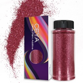 Ceya Ultra Fine Glitter Paint Additive, 3.5oz/ 100g Rose Pink Glitter Wall Paint 1/128” 0.008” 0.2mm for Emulsion Wall, Ceiling, Furniture, Interior Decor, Acrylic, Varnish, Satin, Flat