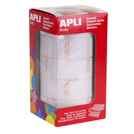 APLI KIDS 20mm Square White Glue Dots 11907