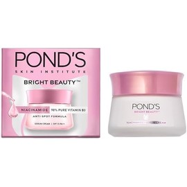 Ponds Bright Beauty Day Cream, SPF 15 PA++, 35 g, Non-Oily Face Moisturizer with Niacinamide