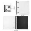 MAKHISTORY 1 Inch Telescoping 3 Ring Binder-4PCS, Flexible Binder with
