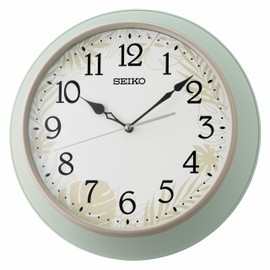 Seiko Paradise Non Ticking Wall Clock, 13 Inch, Green