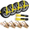 trekassy 4 Pack Car Tie Down Straps Axle Straps for