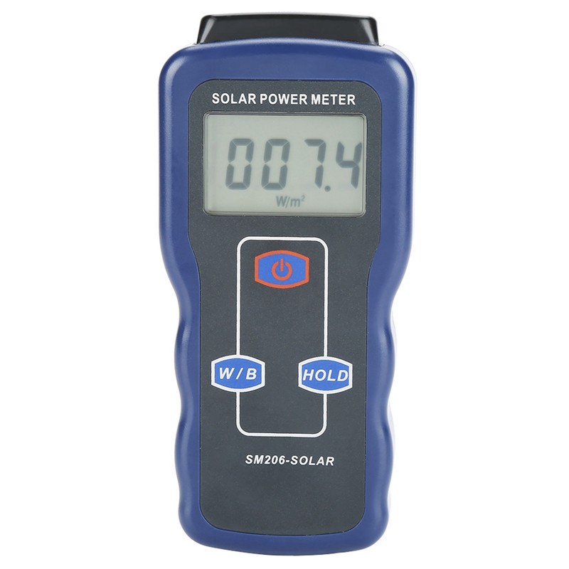 SM206 Digital Solar Power Meter Sun Light Radiation Measuring Testing