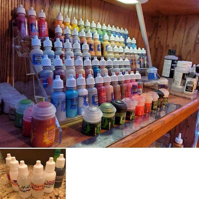 24Pcs Squeezable Plastic Dropper Bottles with Screw Caps Cosmetic Sample