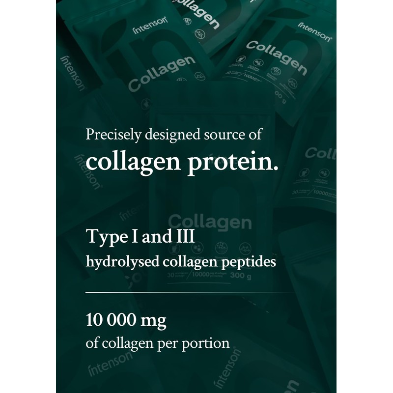 Intenson Collagen Powder, 300 g, Collagen Type 1 and 3,