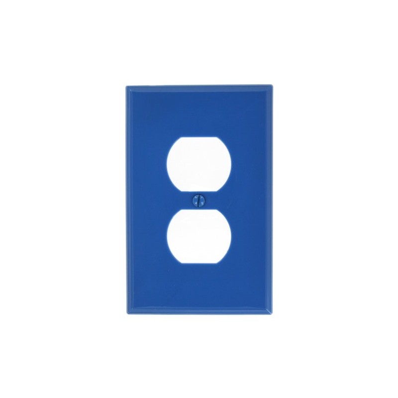 Leviton 1-Gang, 1-Duplex, Midway Nylon Wallplate, Midway Size, 1 Pack,