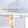 White Ceiling Drapes for Weddings and Parties – Polyester Backdrop