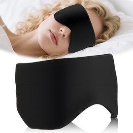 Schlafmaske Verdunkelung Mit Verstellbarem KopfbandGewichtete Augenmaske, Starke Lichtblockierung, Satin Verdunkelungs Sleep Mask starke Beschattung Für Reisen, Nachtschlaf, Tiefschlaf Und Nickerchen