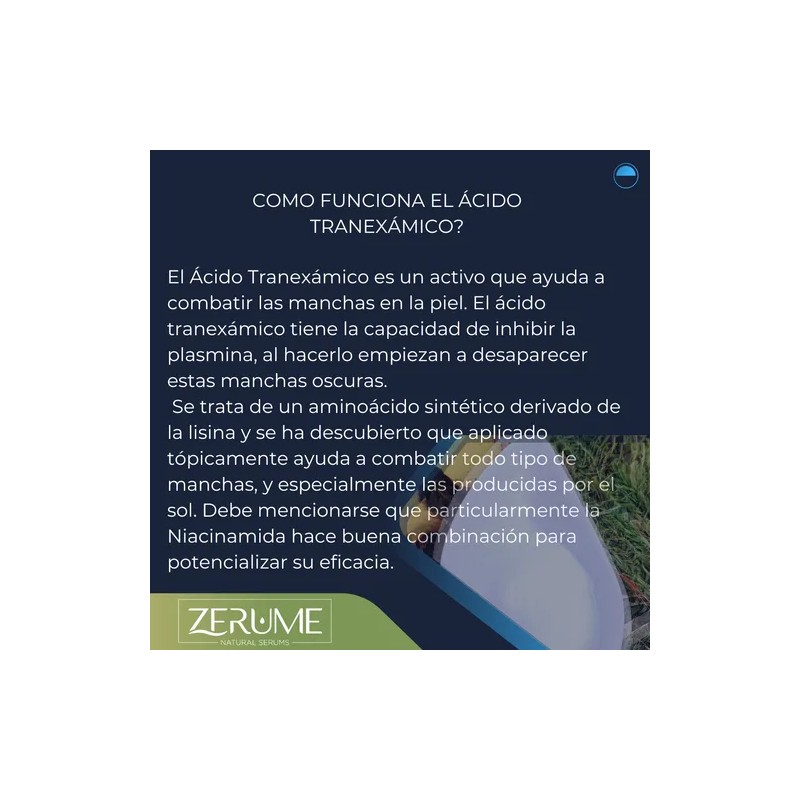 Ácido Tranexámico Puro En Polvo 10 Gramos Grado Cosmético Tipo