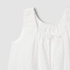 JAJU [JAJU] Women's Soft Seersucker Sleeveless Pajama Shirt_White