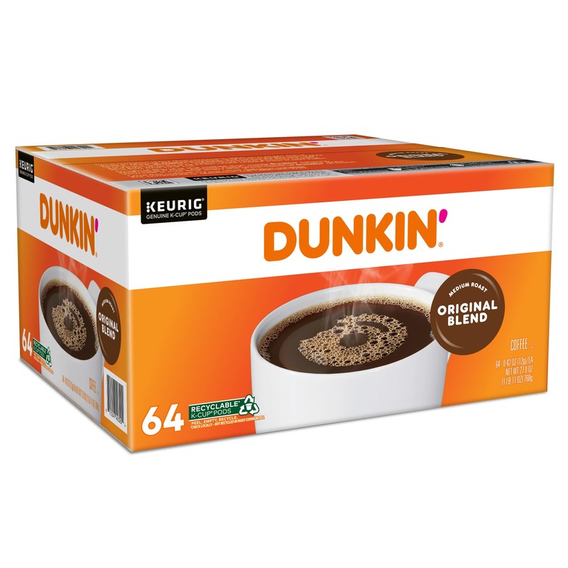 Dunkin' Donuts Single-Serve Coffee K-Cup® Pods, Original Blend, Medium Roast,