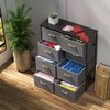 Simple Houseware 8 Drawer Dresser Wide Storage Tower, Dark Grey