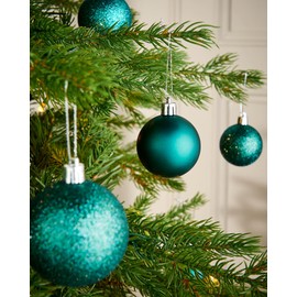 Teal Shatterproof Bauble, 50 Pack