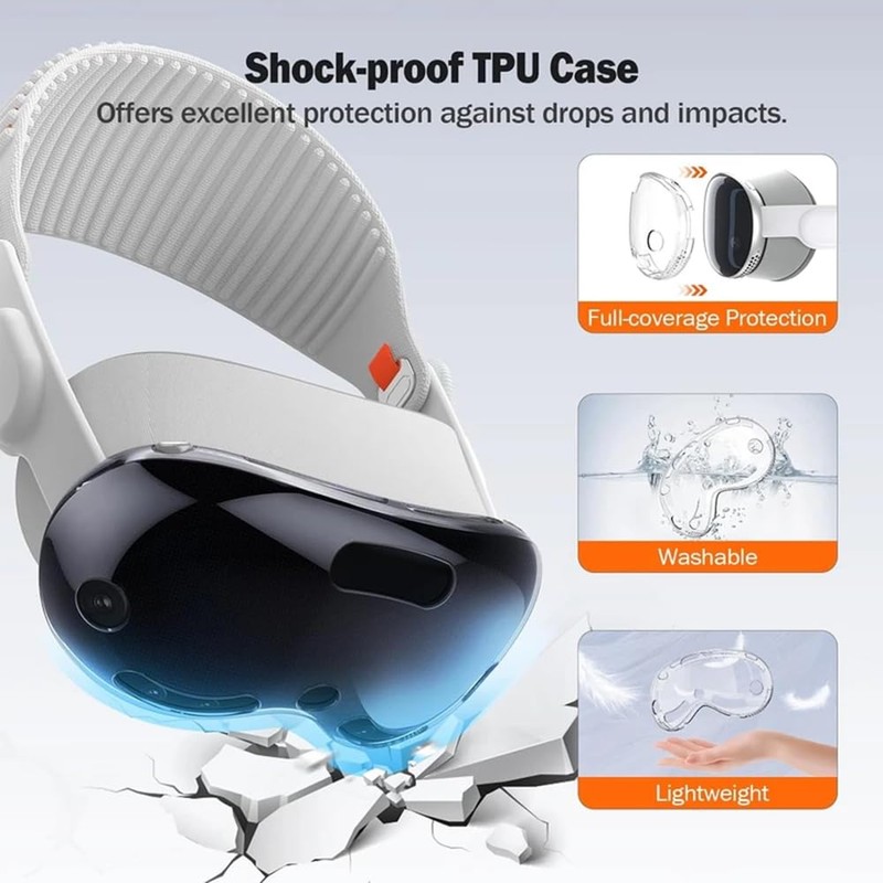 Case Cover for Apple Vision Pro Headset, Electro-weideworld Anti-dust Shockproof
