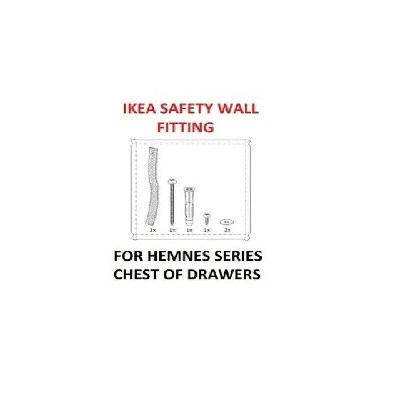 IKEA NWT IKEA ANTI TIP SAFETY KIT DRAWER CHEST 329301