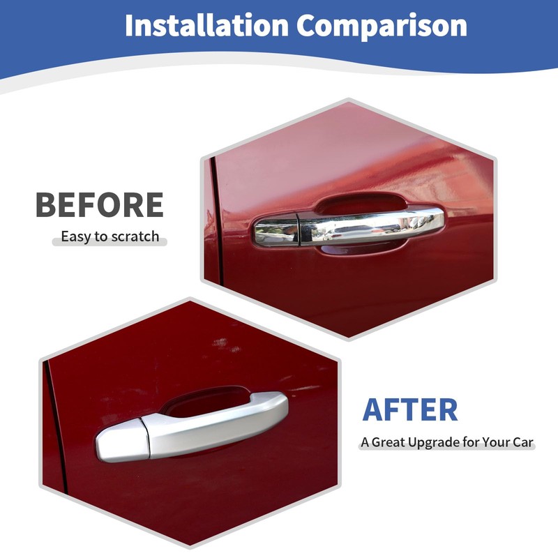JOSHELA for Silverado Door Handle Cover Trim for Chevy Silverado/Tahoe