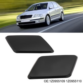 VGOL 1 Paar Autoscheinwerfer-Reinigungsabdeckungen 1Z0955109 1Z095511 Kompatibel mit Skoda Octavial 12 2004-2013