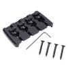 Guitar Bridge 4 String Metal Tailpiece Instrument Accessory Set Kit